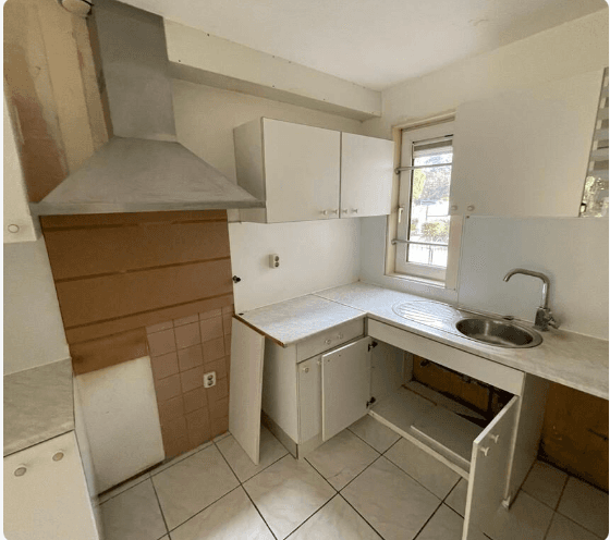 Keuken renovatie appartement - voor renovatie